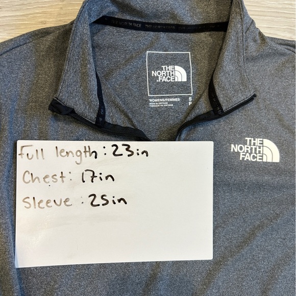 The North Face Women’s Grey Riseway Quarter Zip Lightweight Pullover - Small - Picture 6 of 6